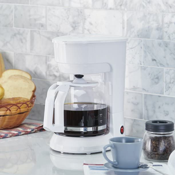 White 12 Cup Drip Coffee Maker A303001