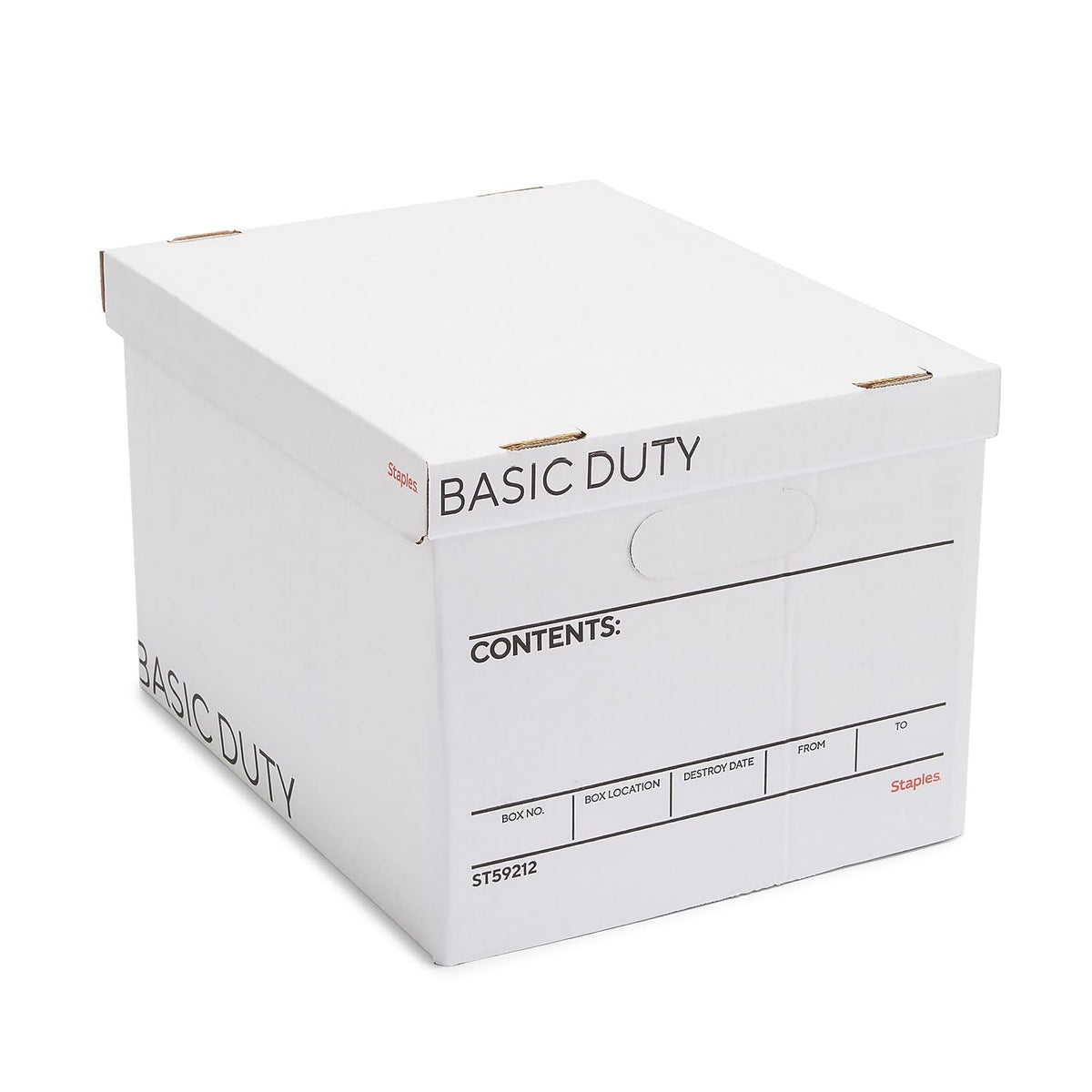 Storage & Filing Box with Handles & Removable Lid, Letter & Legal, Stackable, 20-Pack K870236
