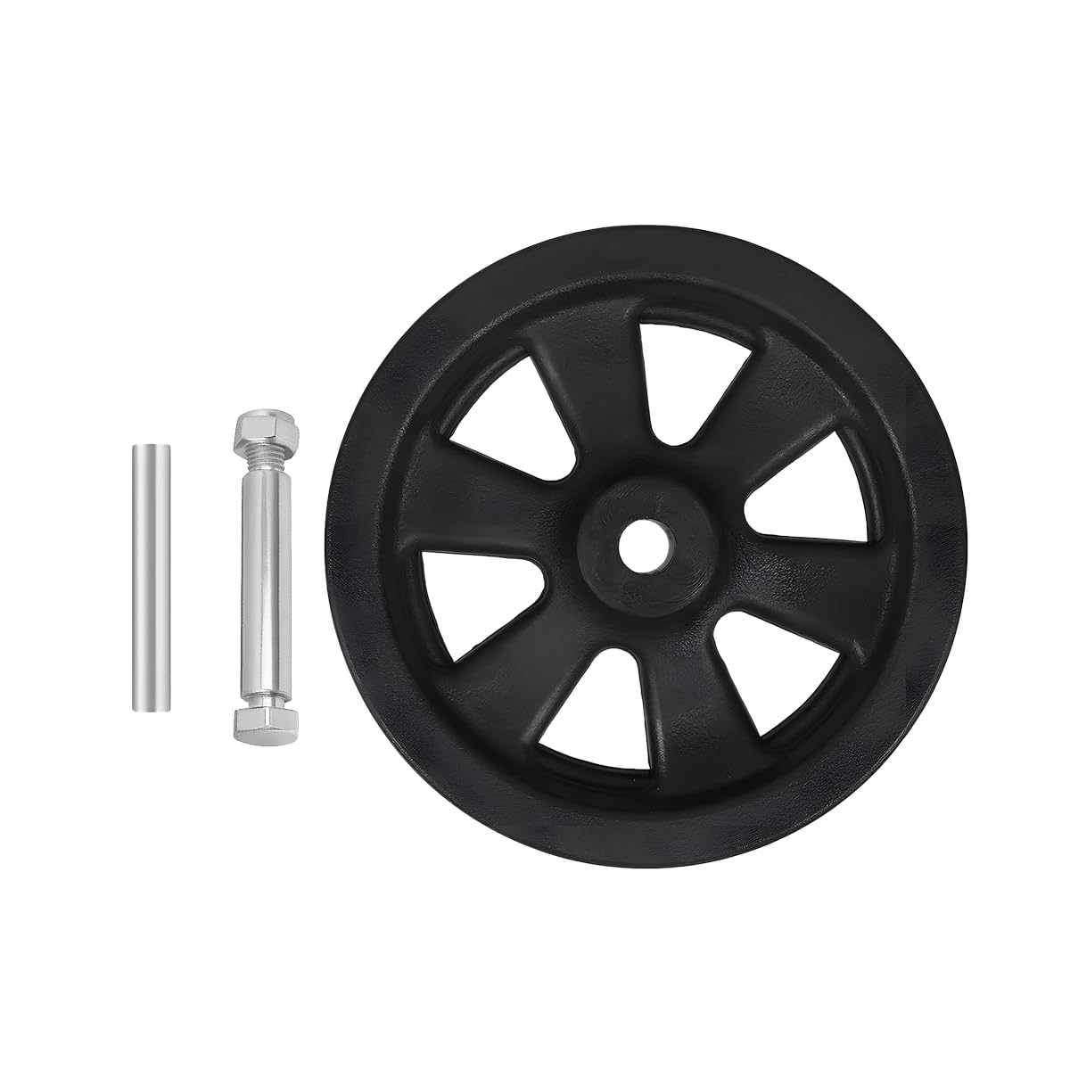 8 Inch Nylon Trailer Jack Caster Wheel with Bolt and Nut Z360