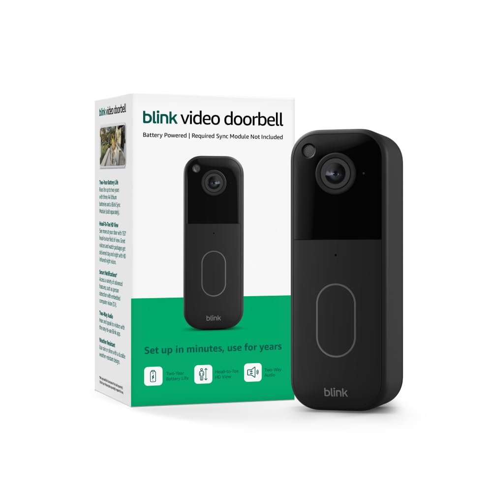 Black Video Doorbell L49309