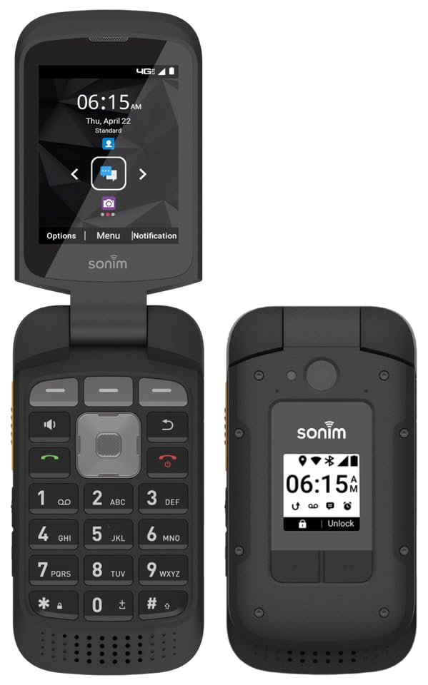 Black Rugged Flip Cellphone X237