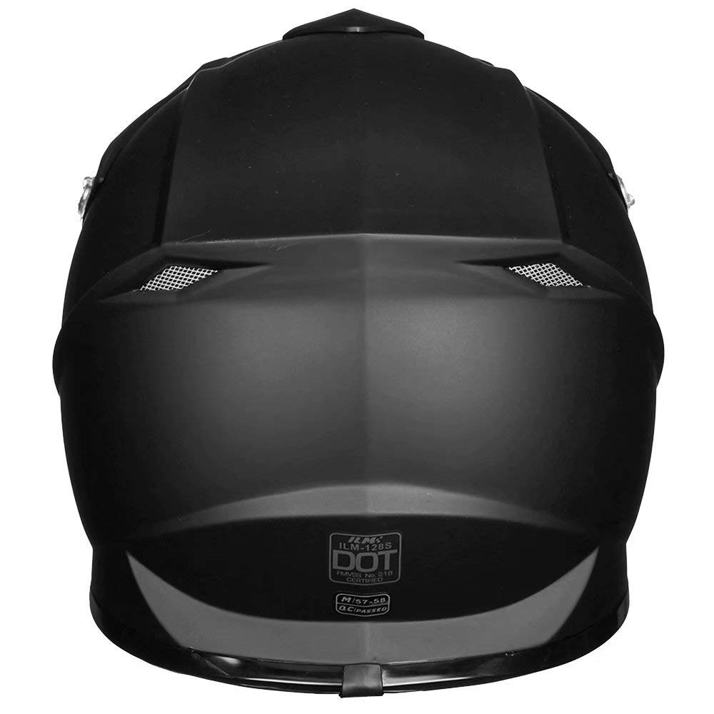 Adult Full Face Motorcycle Helmet, DOT Approved, Matte Black I553
