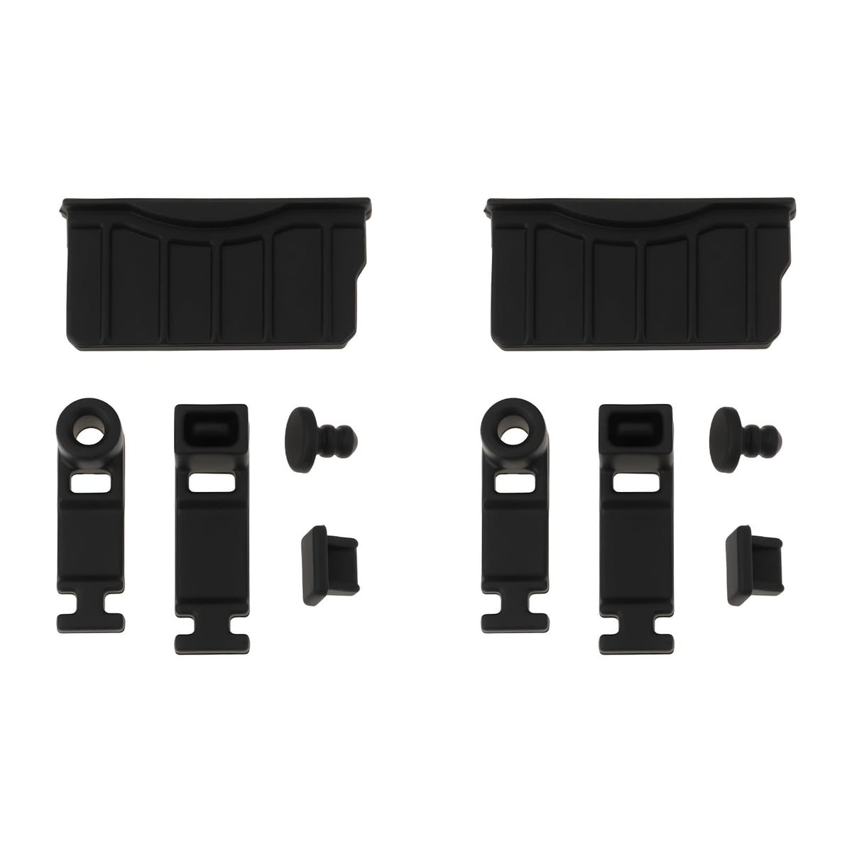 Game Console Card Slot Silicone Plug 2 Sets Black F529