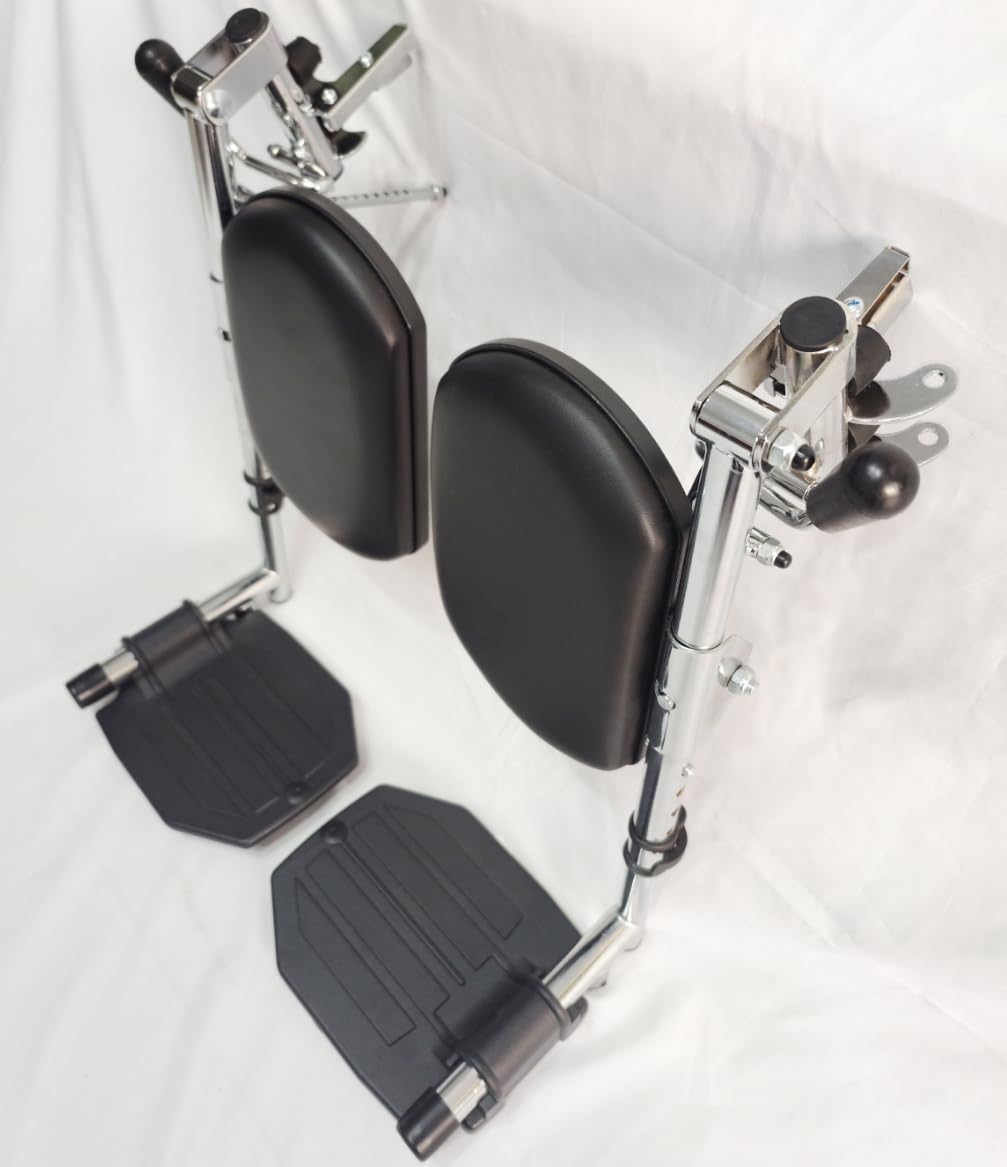 Heavy Duty Wheelchair with Elevating Legs and Aluminum Footplates A958556