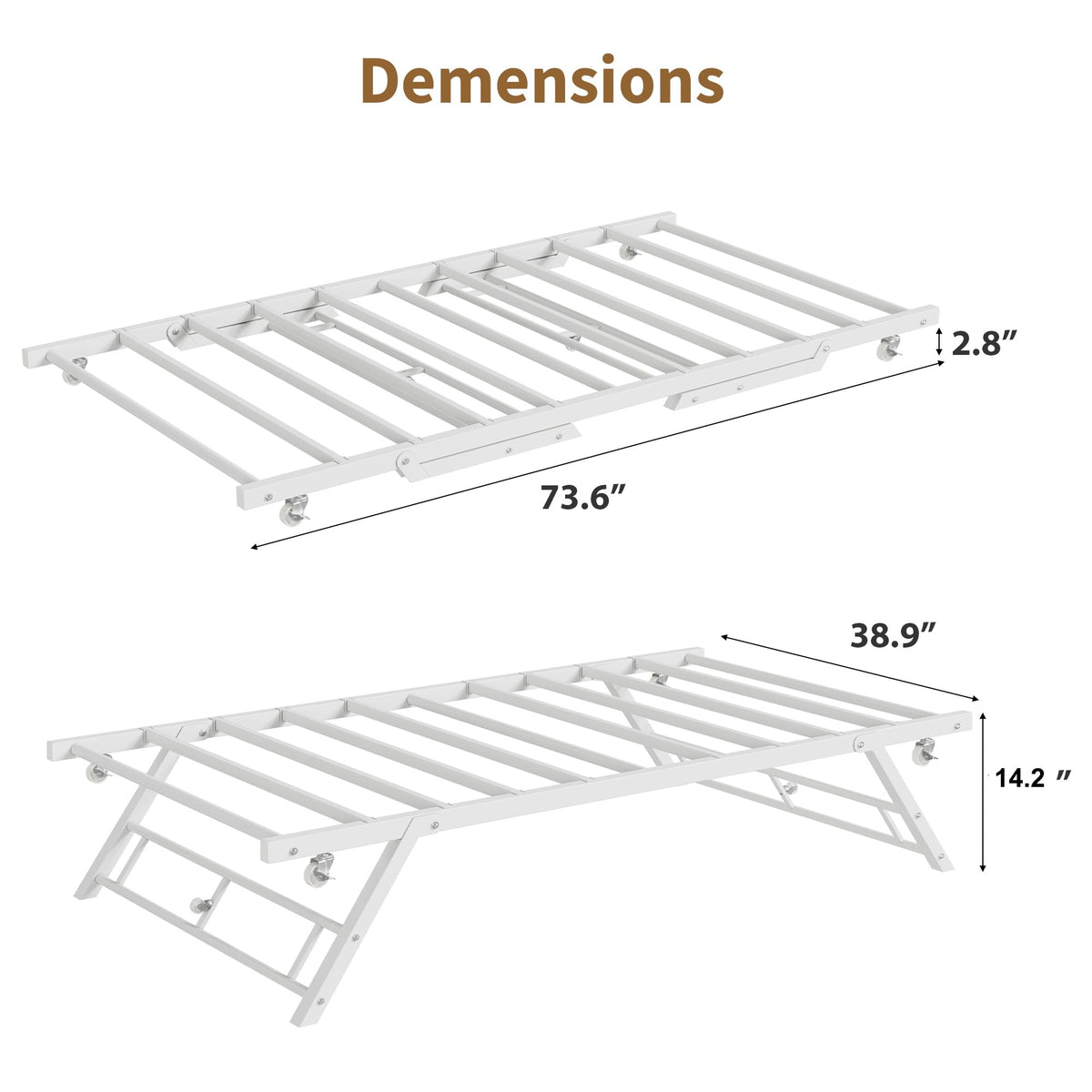 Twin Pop Up Trundle Bed V980