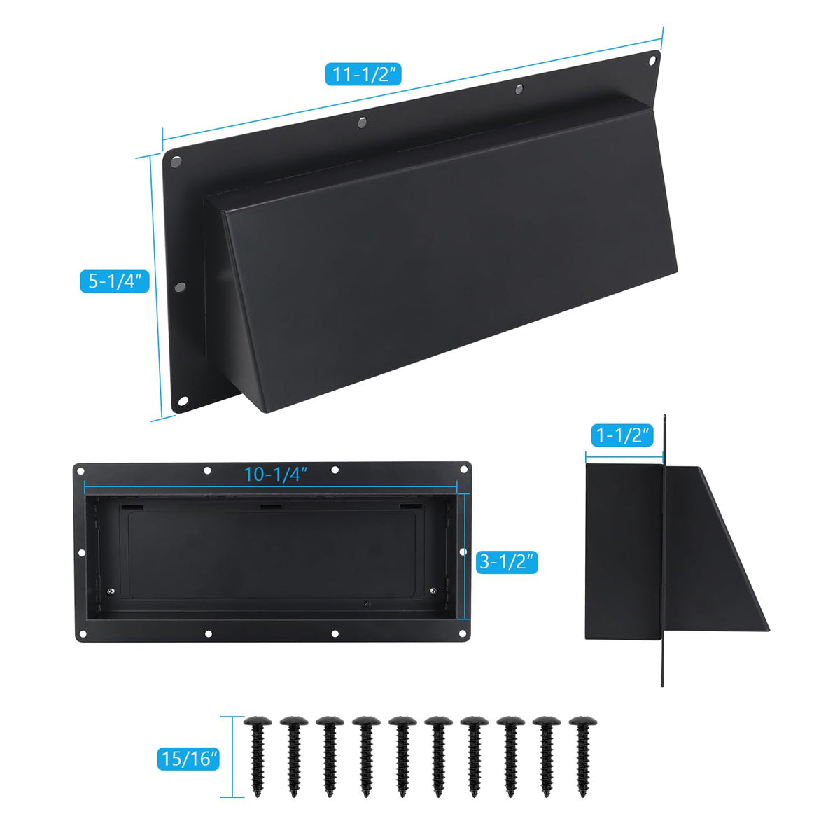 Metal RV Range Hood Vent Cover Replacement (10-1/4") J25128