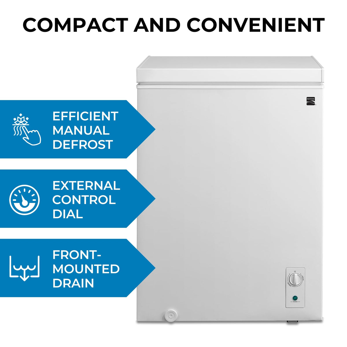 5.0 Cubic Feet White Chest Freezer W61723