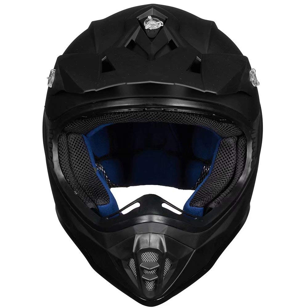 Adult Full Face Motorcycle Helmet, DOT Approved, Matte Black I553