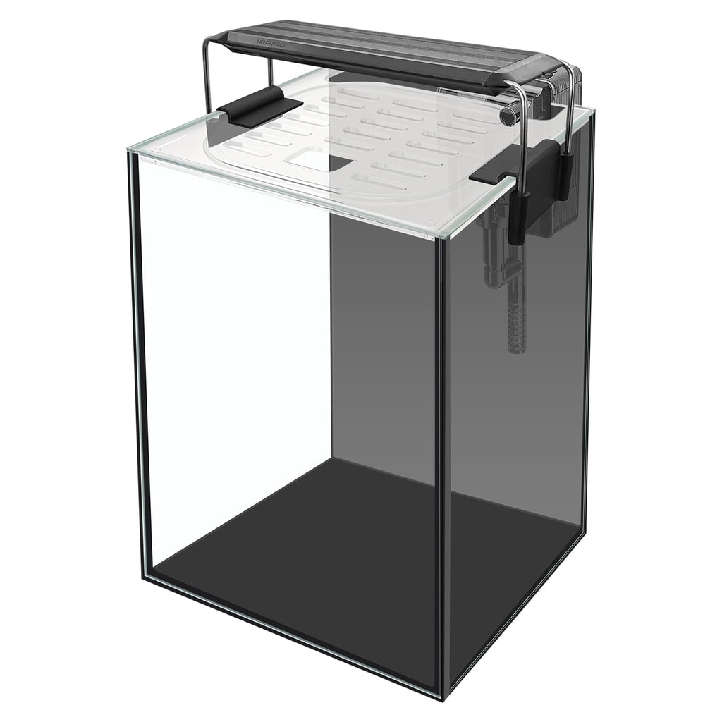 1.5 Gallon Glass Aquarium Starter Kit with LED Light and Power Filter N14900
