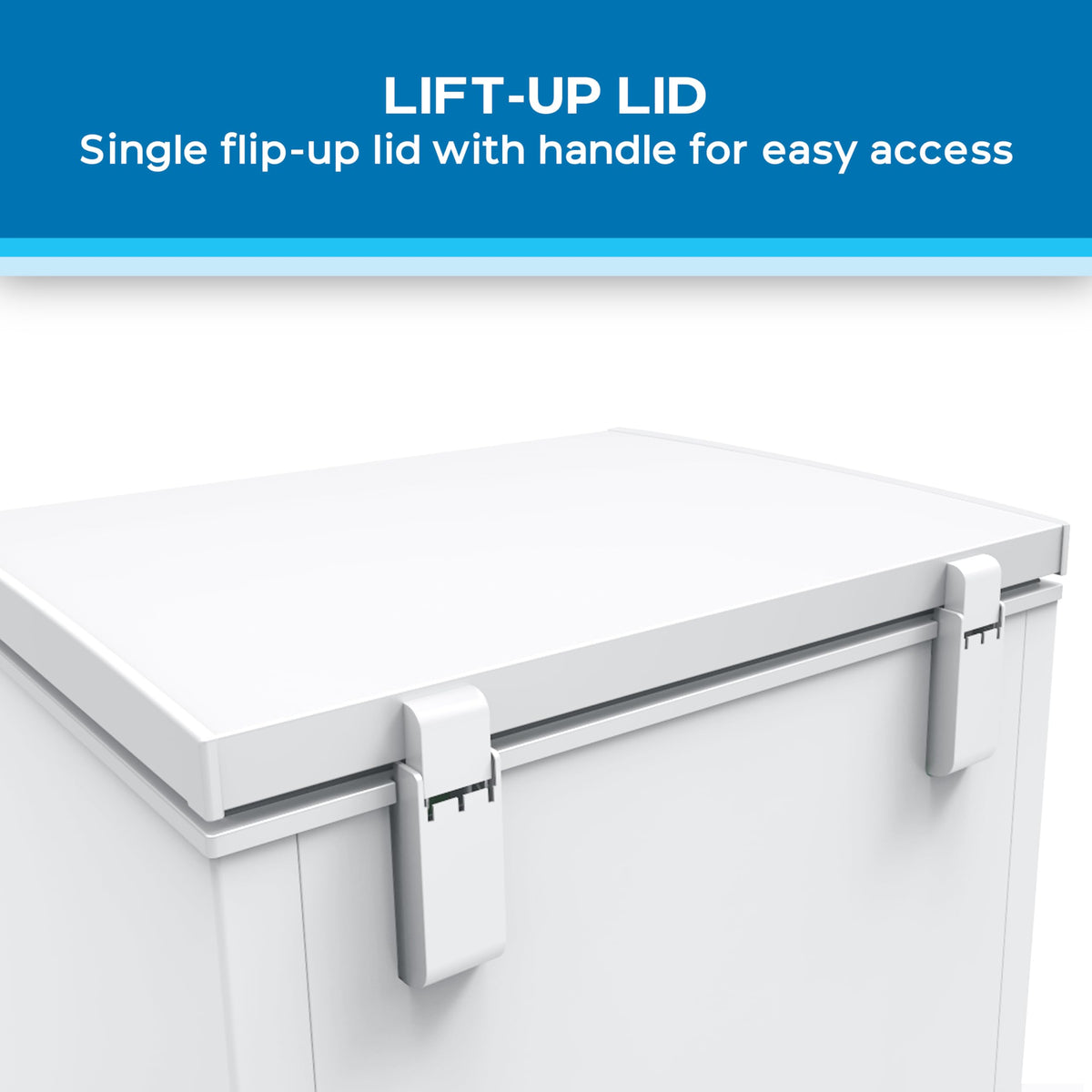 White 5.0 Cu. Ft. Chest Freezer with Storage Basket V93882