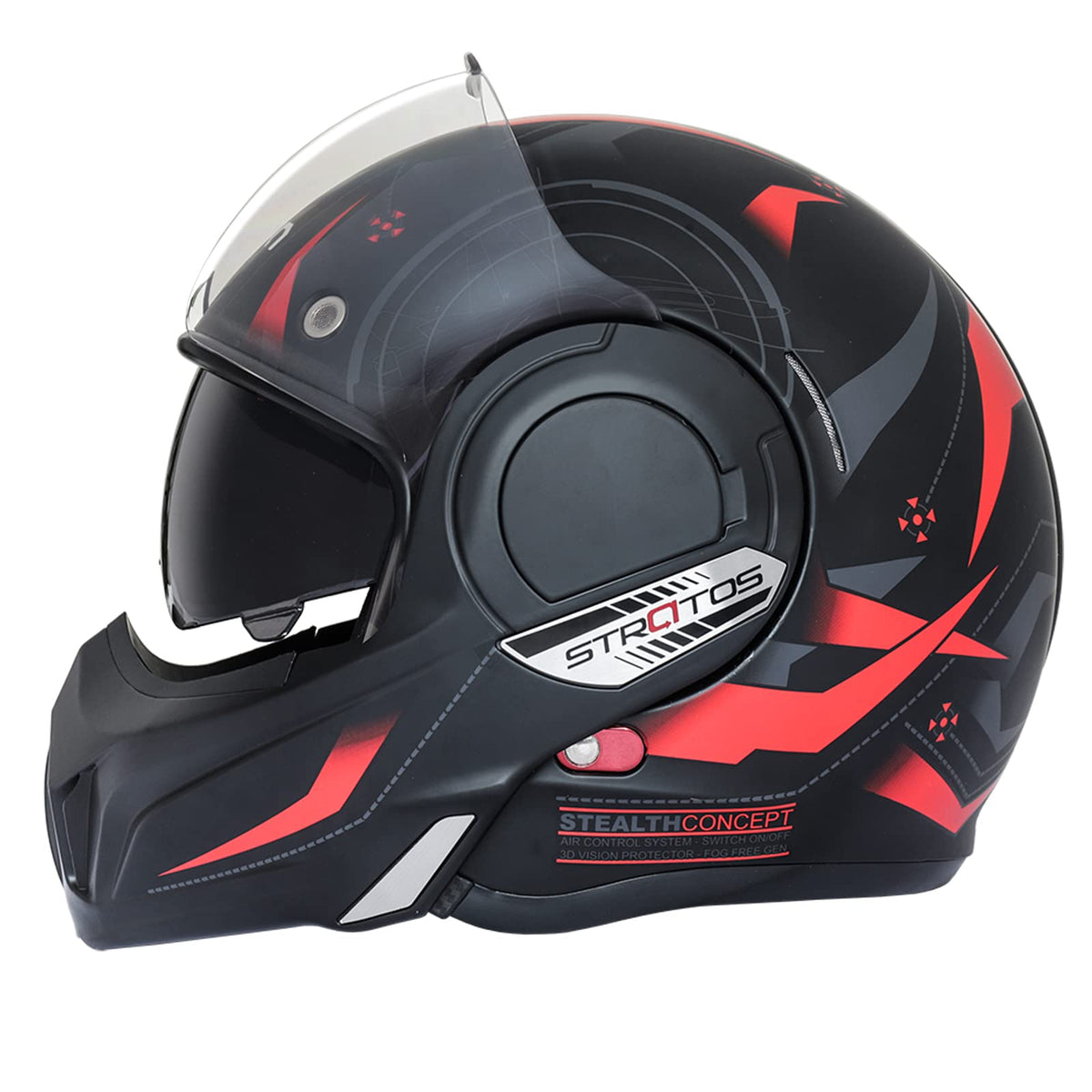 Full Face Motorcycle Helmet DOT Approved Modular with Anti-Fog Dual Visors Z786853