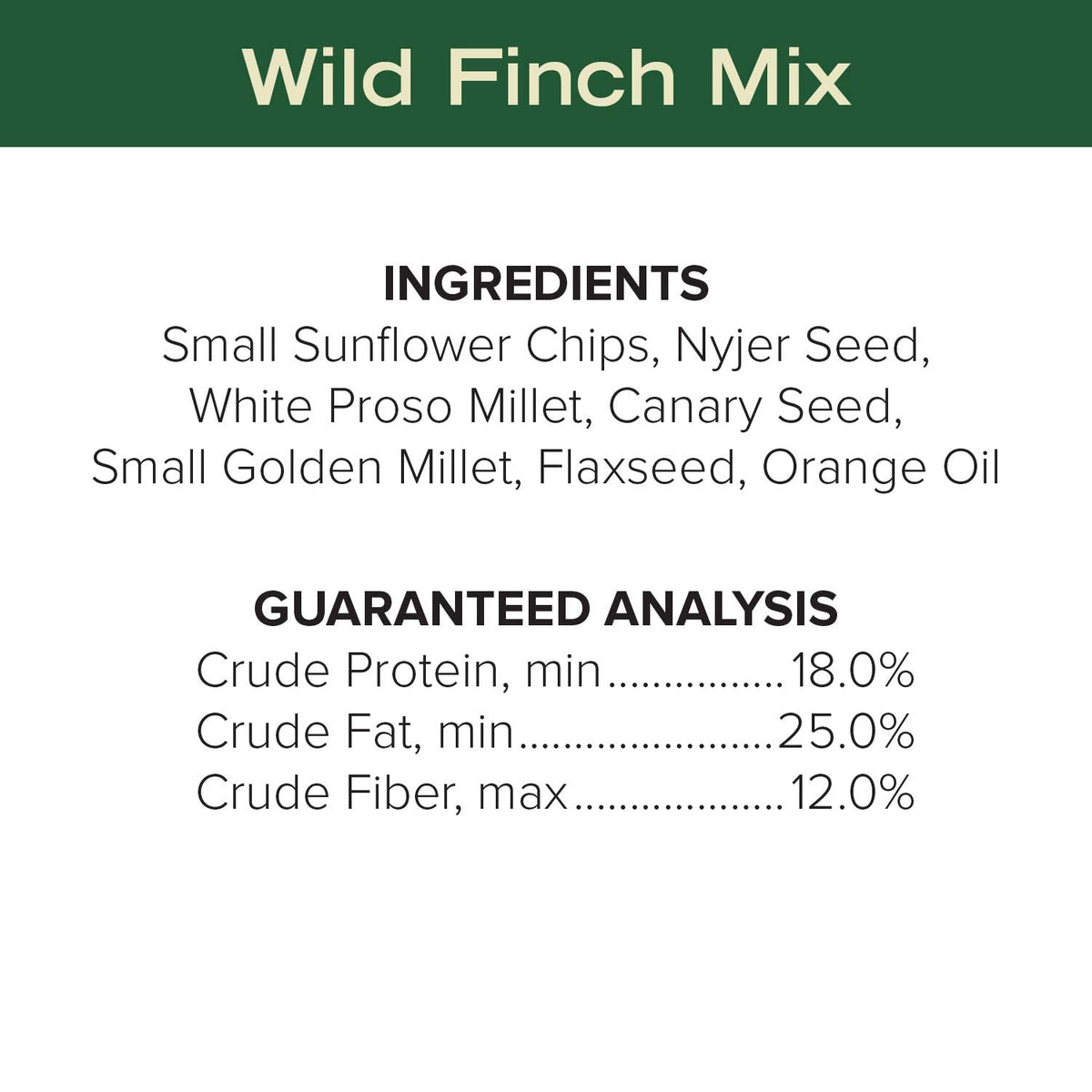 Finch Wild Bird Seed 20lb Bag I623135