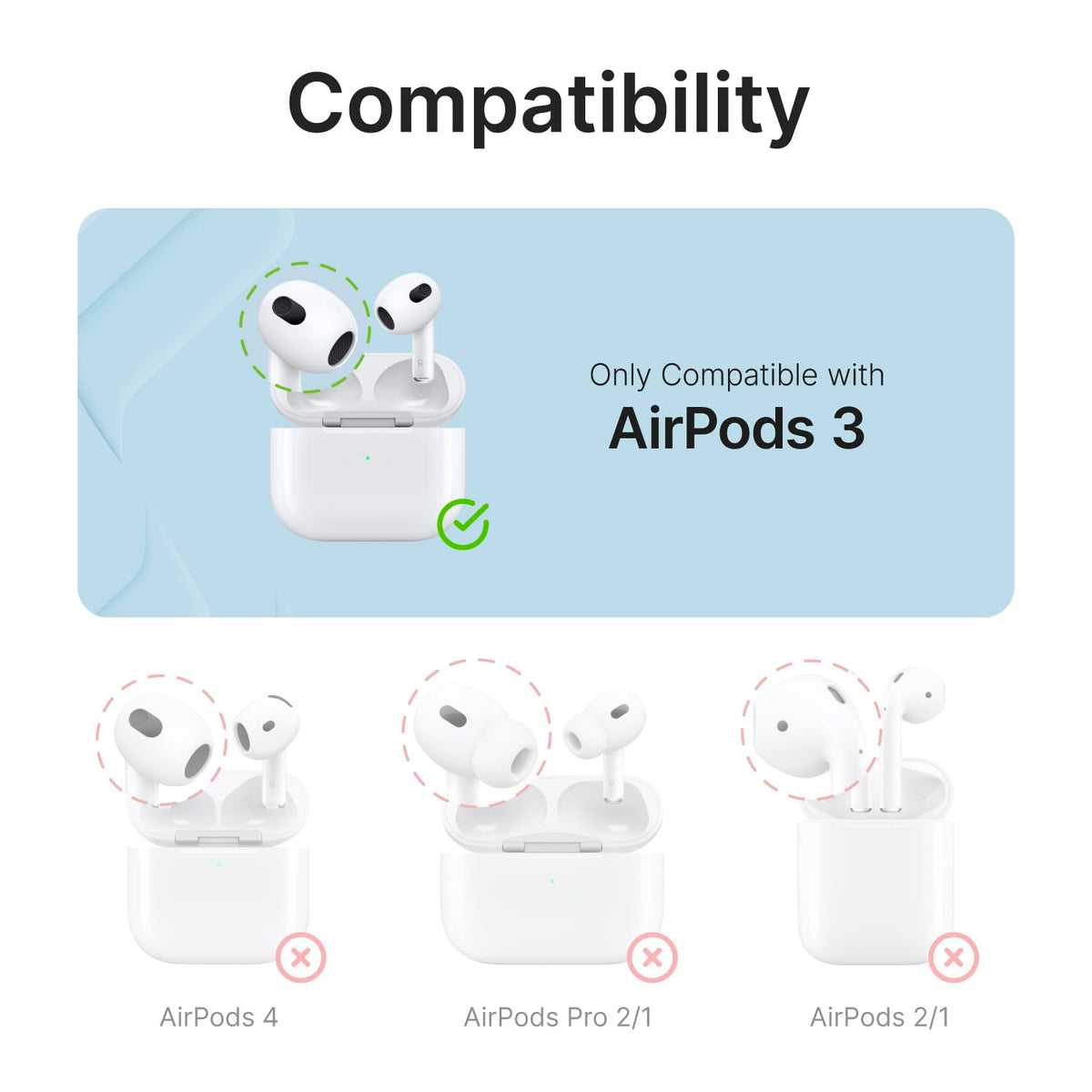 Waterproof AirPods 3rd Generation Case with Carabiner Y2390