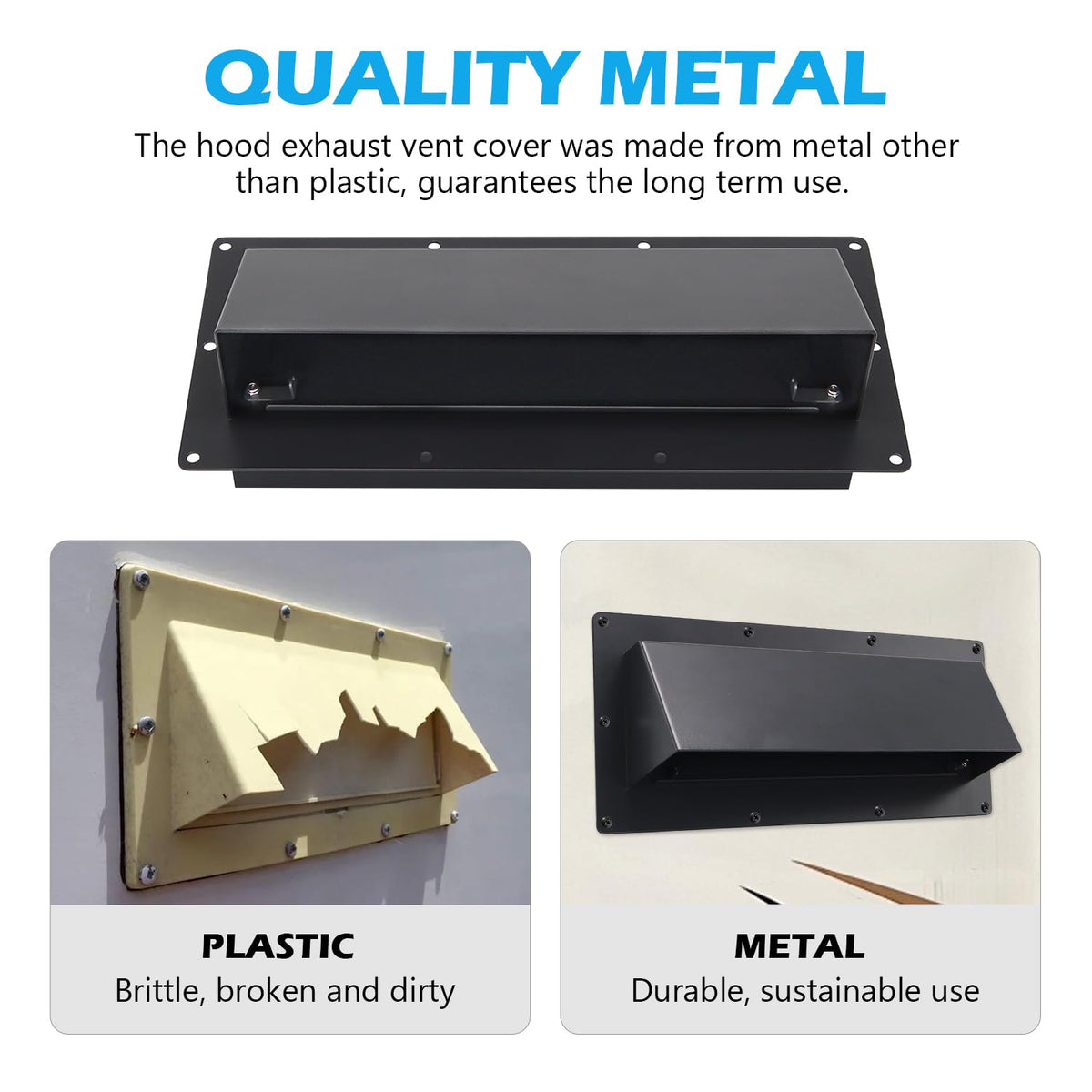 Metal RV Range Hood Vent Cover Replacement (10-1/4") J25128