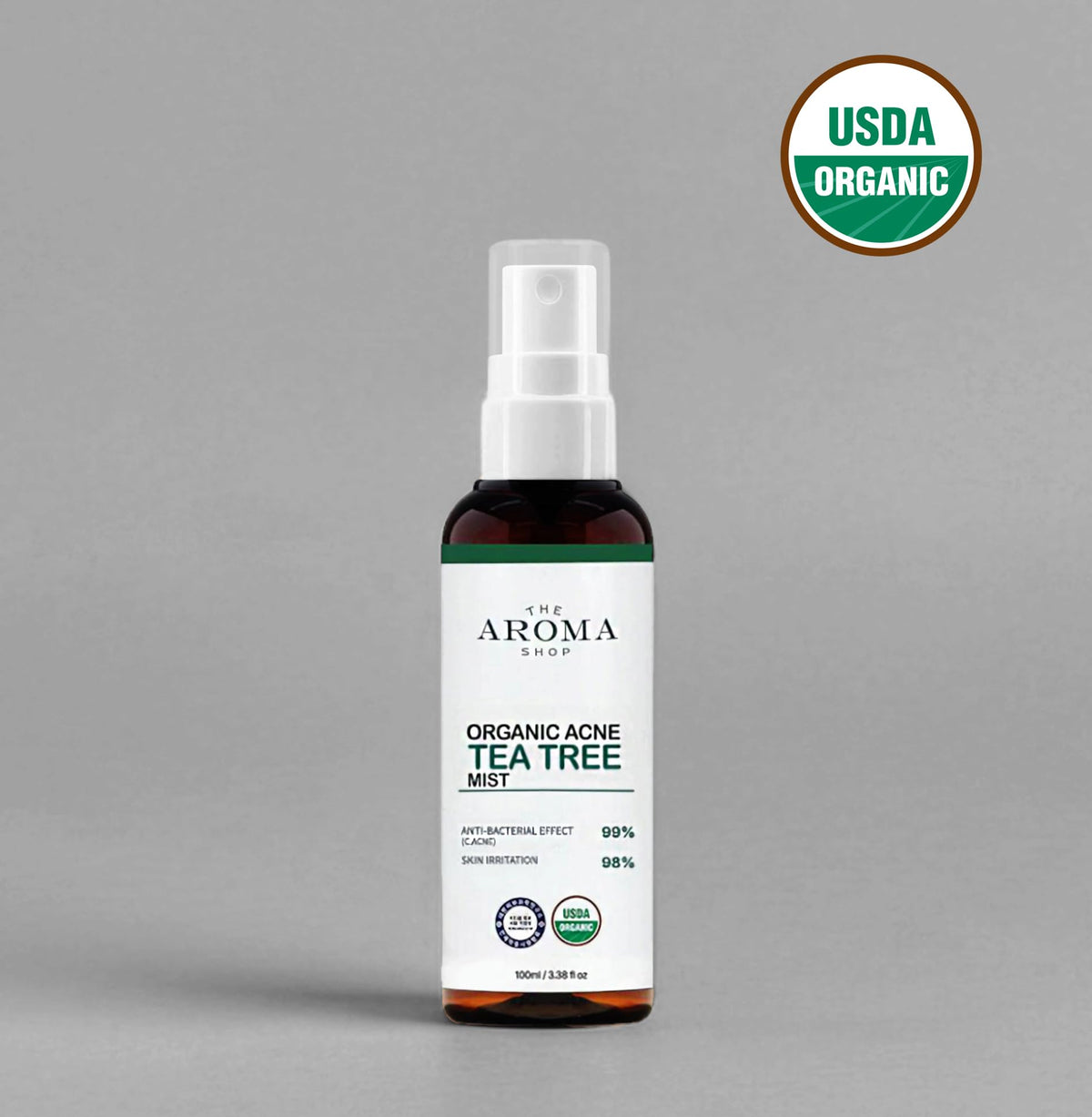 Organic Tea Tree Mist Face & Body Spray 3.38 fl oz A8124