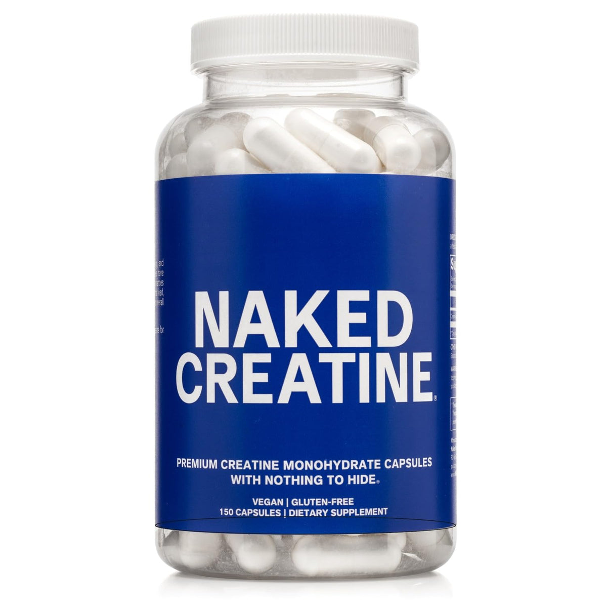 Micronized Creatine Monohydrate Capsules 2.5g 75 Servings Vegan G7801