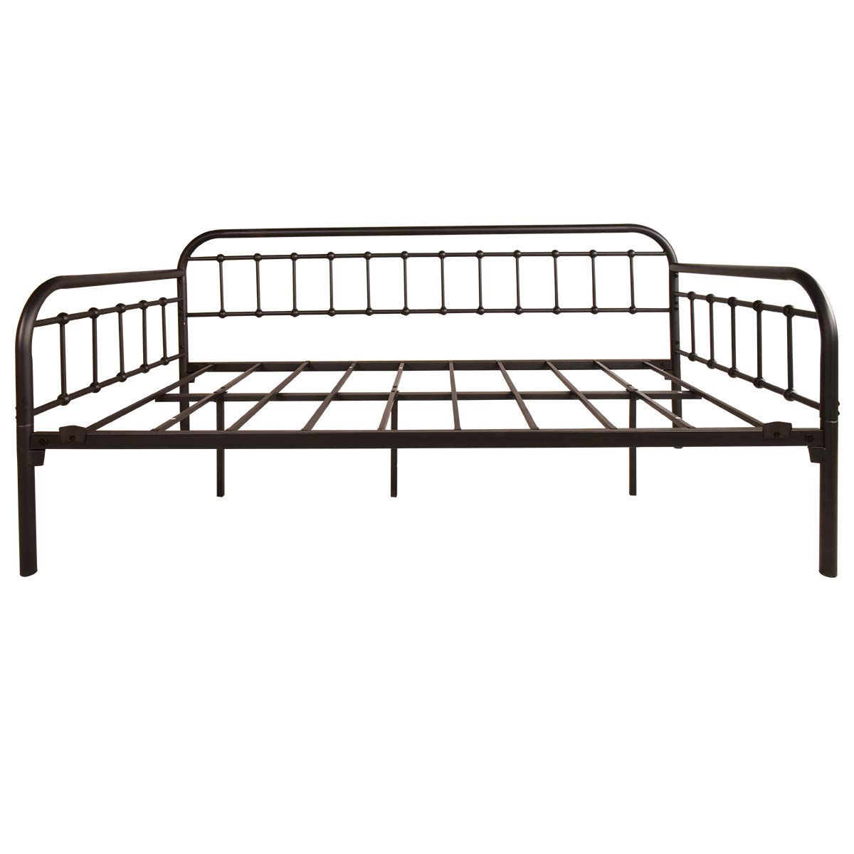 Metal Daybed Frame Twin Day Bed Black Q62571