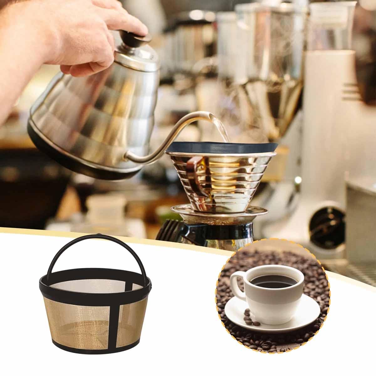 Reusable Coffee Filter Basket, 8-12 Cup Mesh, BPA-Free Q197574