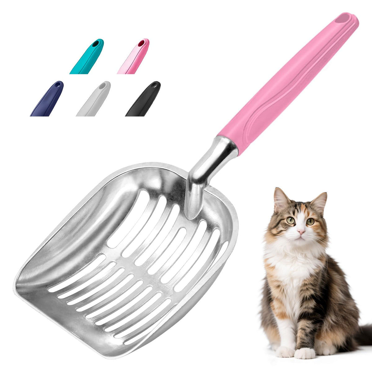 Metal Cat Litter Scoop with Deep Mesh L301
