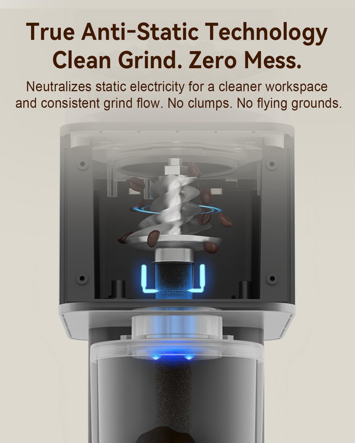 Electric Conical Burr Coffee Grinder with Scale X960070
