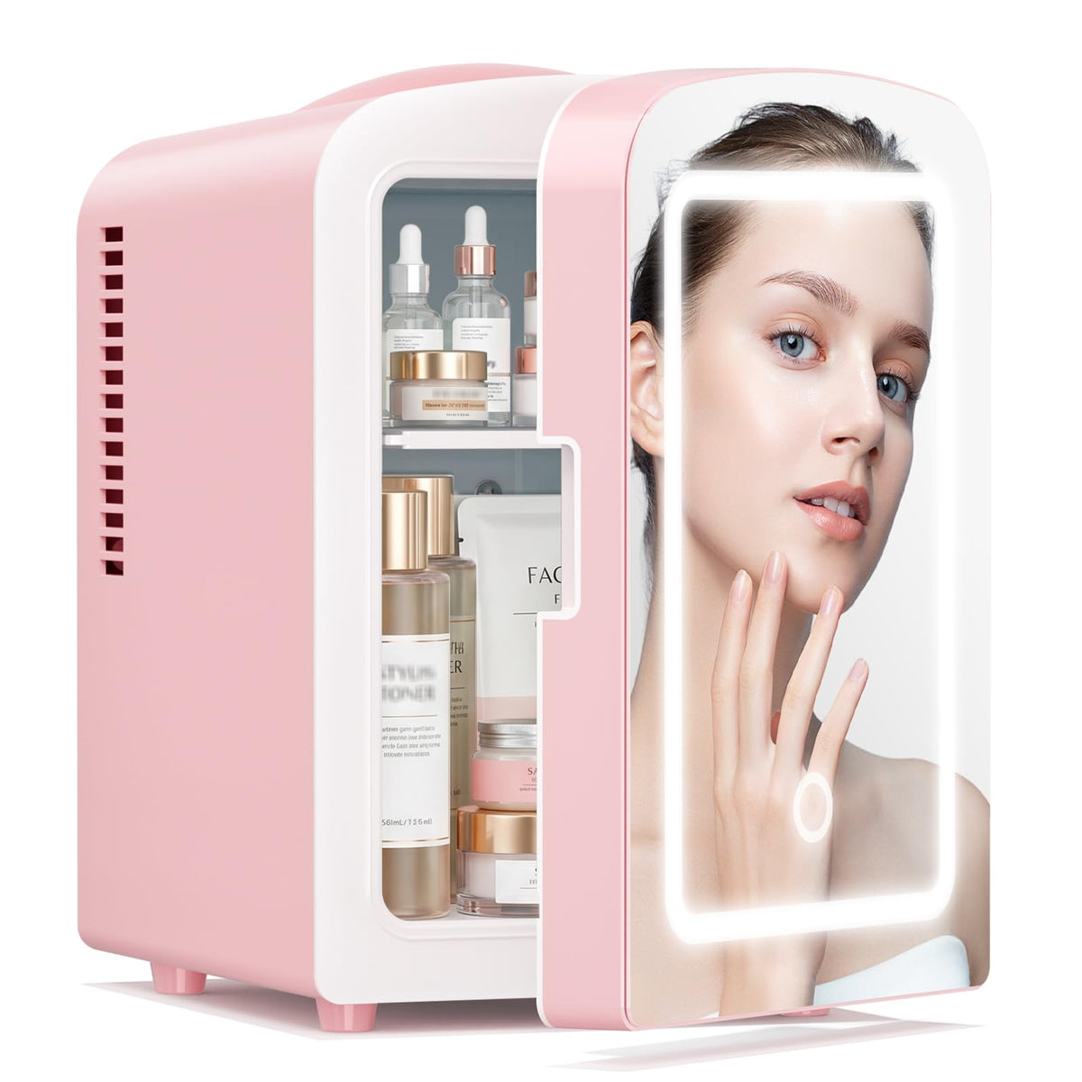 4L Mini Skincare Fridge with LED Mirror Y63880