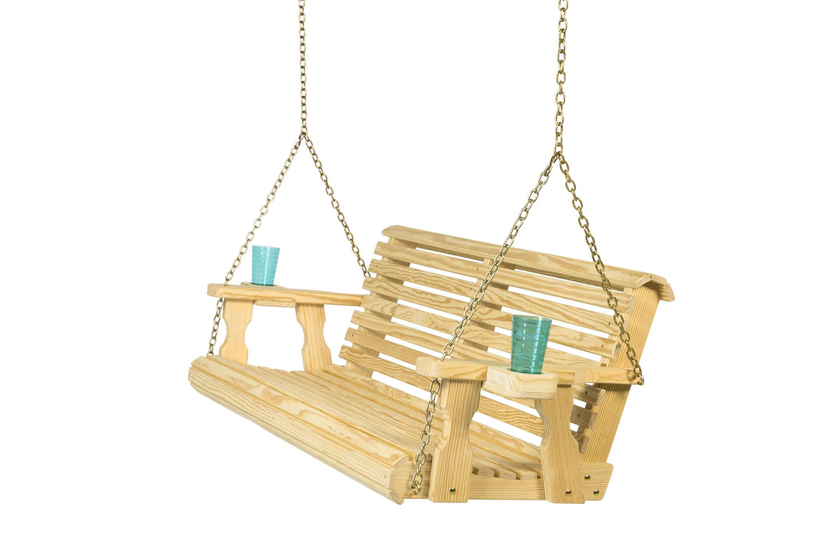 Heavy Duty 700 Lb Capacity Porch Swing with Cup Holders J39615