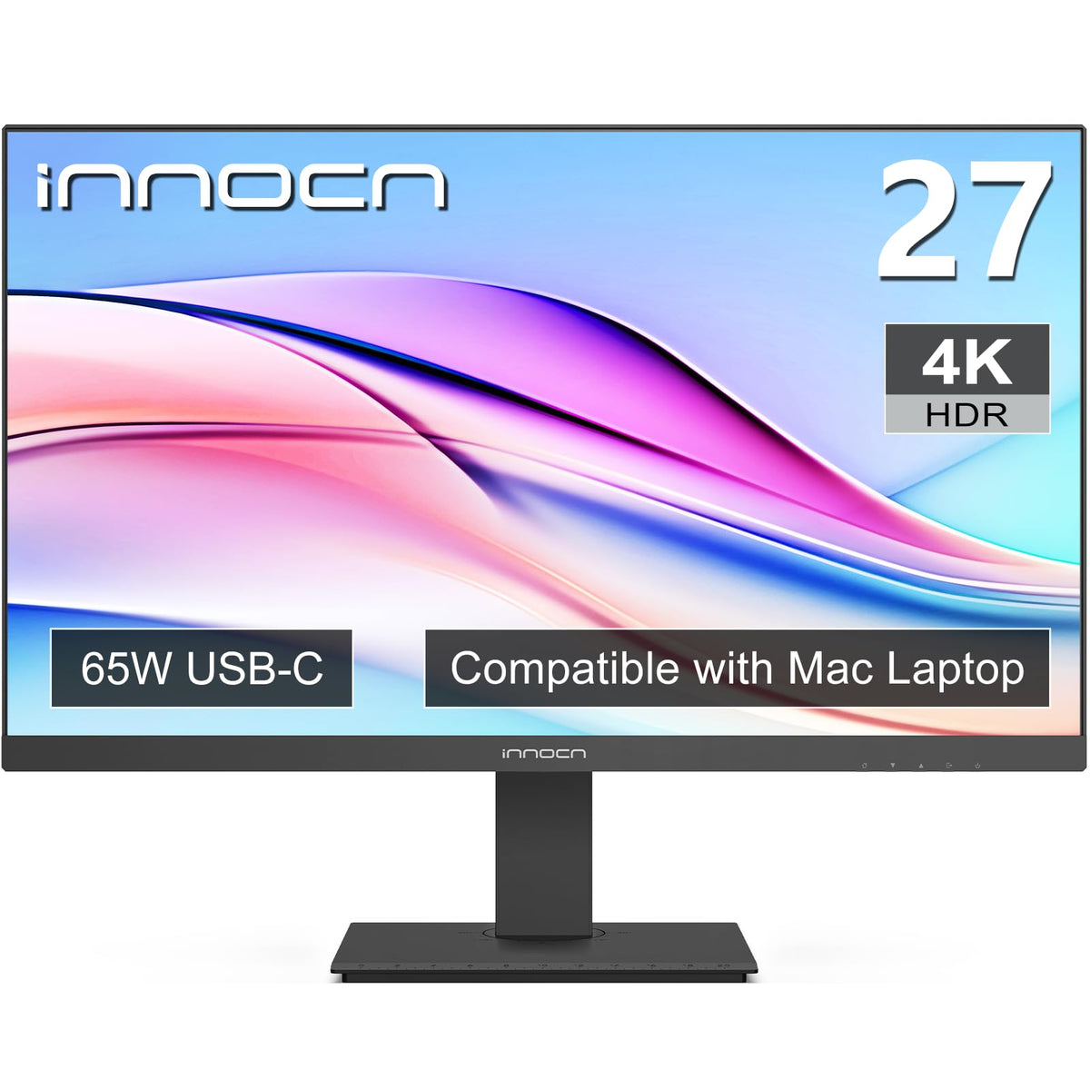 27" 4K USB-C IPS Monitor with Built-in Speakers, Black W194