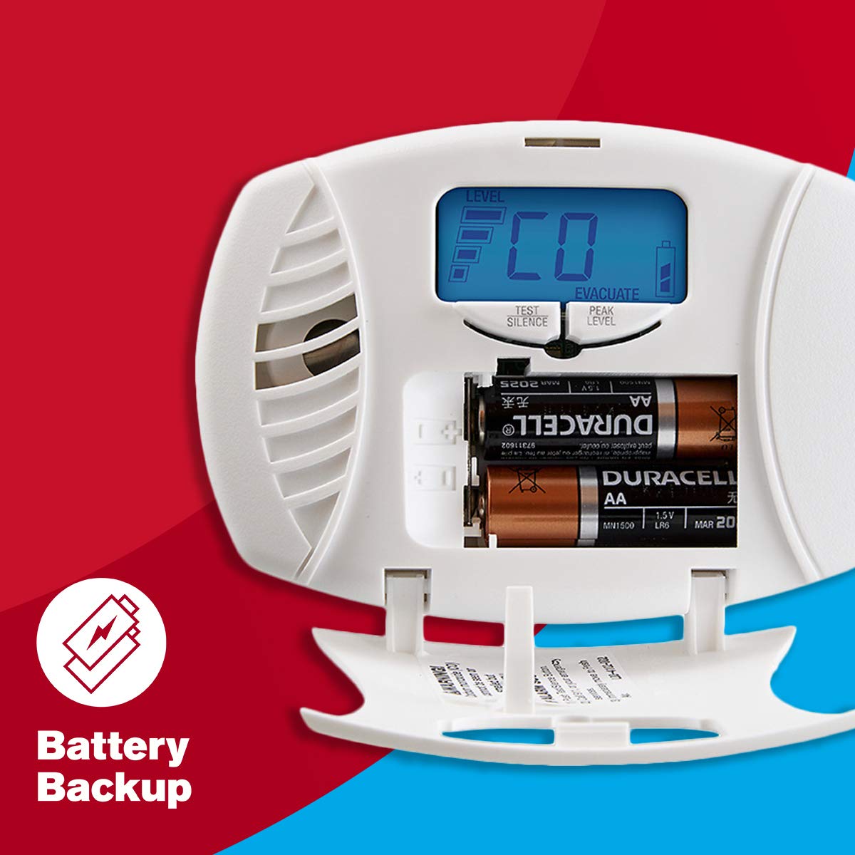 Plug in Carbon Monoxide Alarm with Digital Display X98321