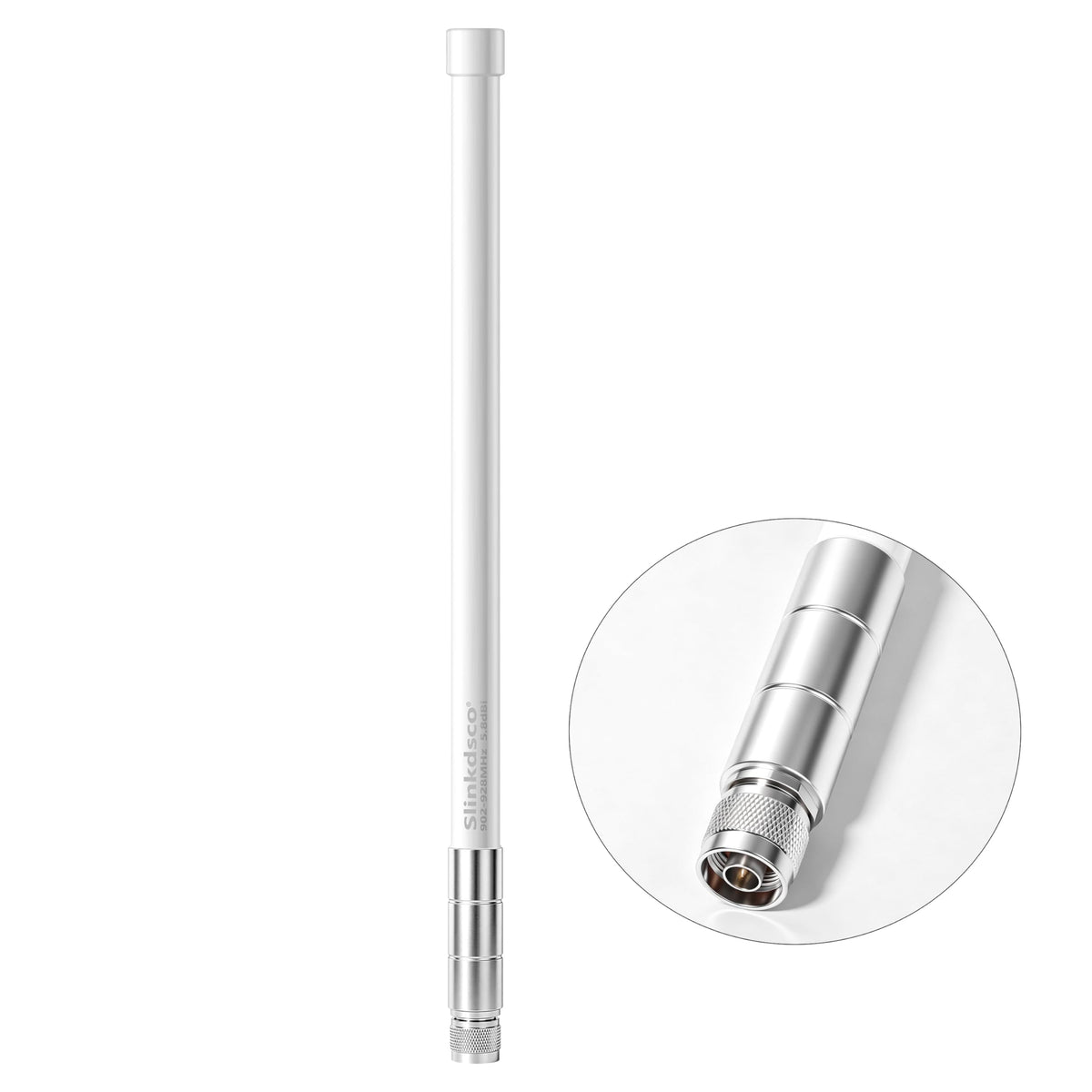 Waterproof 5.8dBi 915MHz Fiberglass Antenna with 20Ft Extension Cable F808