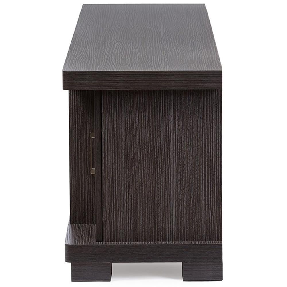 70" Espresso Engineered Wood TV Stand Console G5503