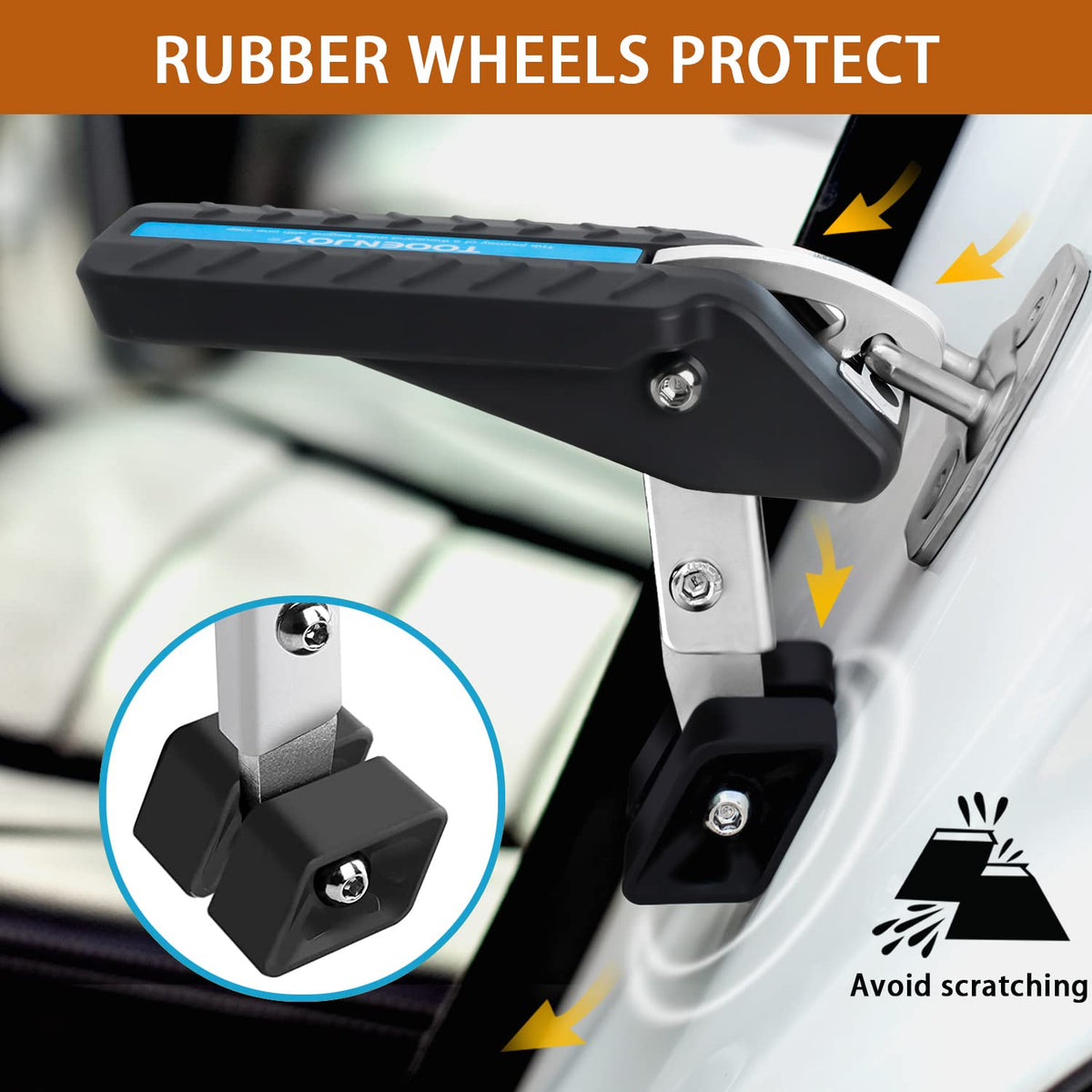 Adjustable Foldable Car Door Latch Step Max Load 400LBS C33273