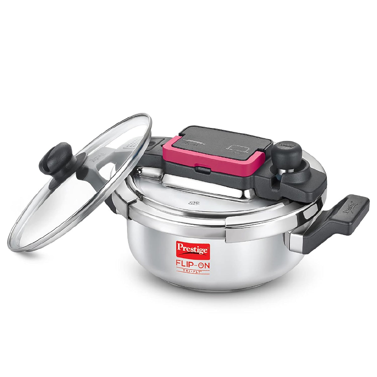 Stainless Steel Pressure Cooker with Glass Lid 3L H195