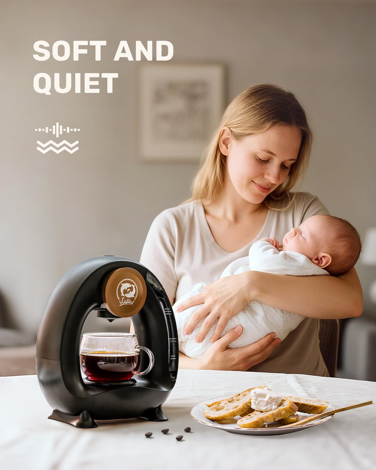 2-in-1 Mini Single Serve Coffee Maker B925850
