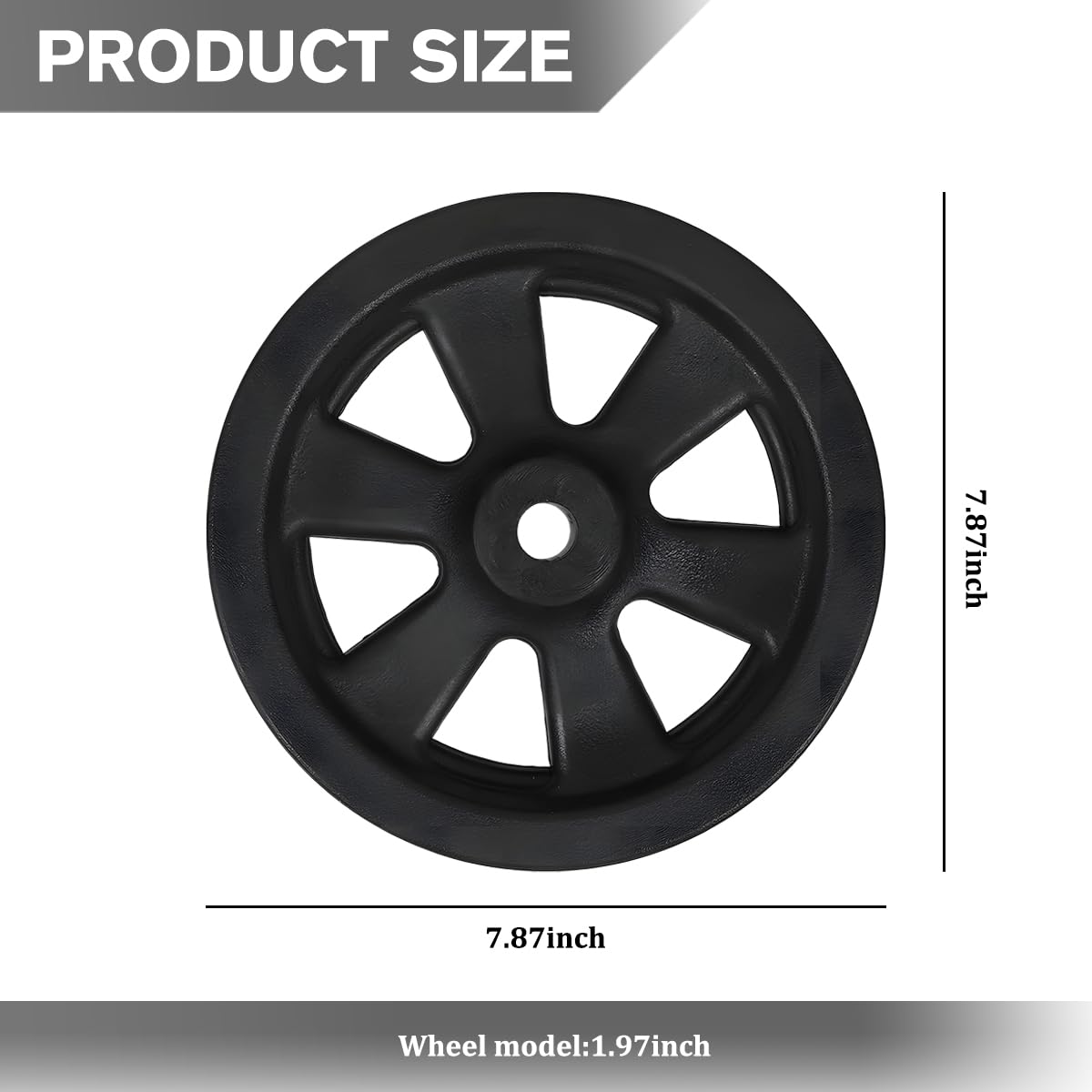 8 Inch Nylon Trailer Jack Caster Wheel with Bolt and Nut Z360