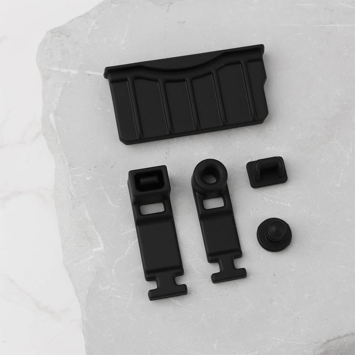 Game Console Card Slot Silicone Plug 2 Sets Black F529