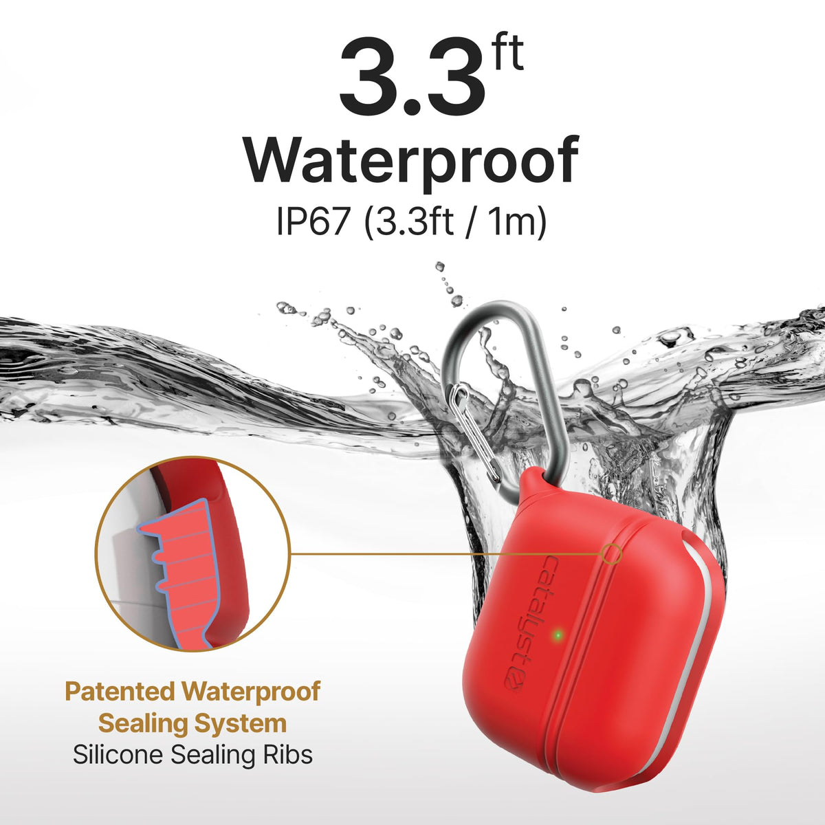 Waterproof AirPods 3rd Generation Case with Carabiner Y2390