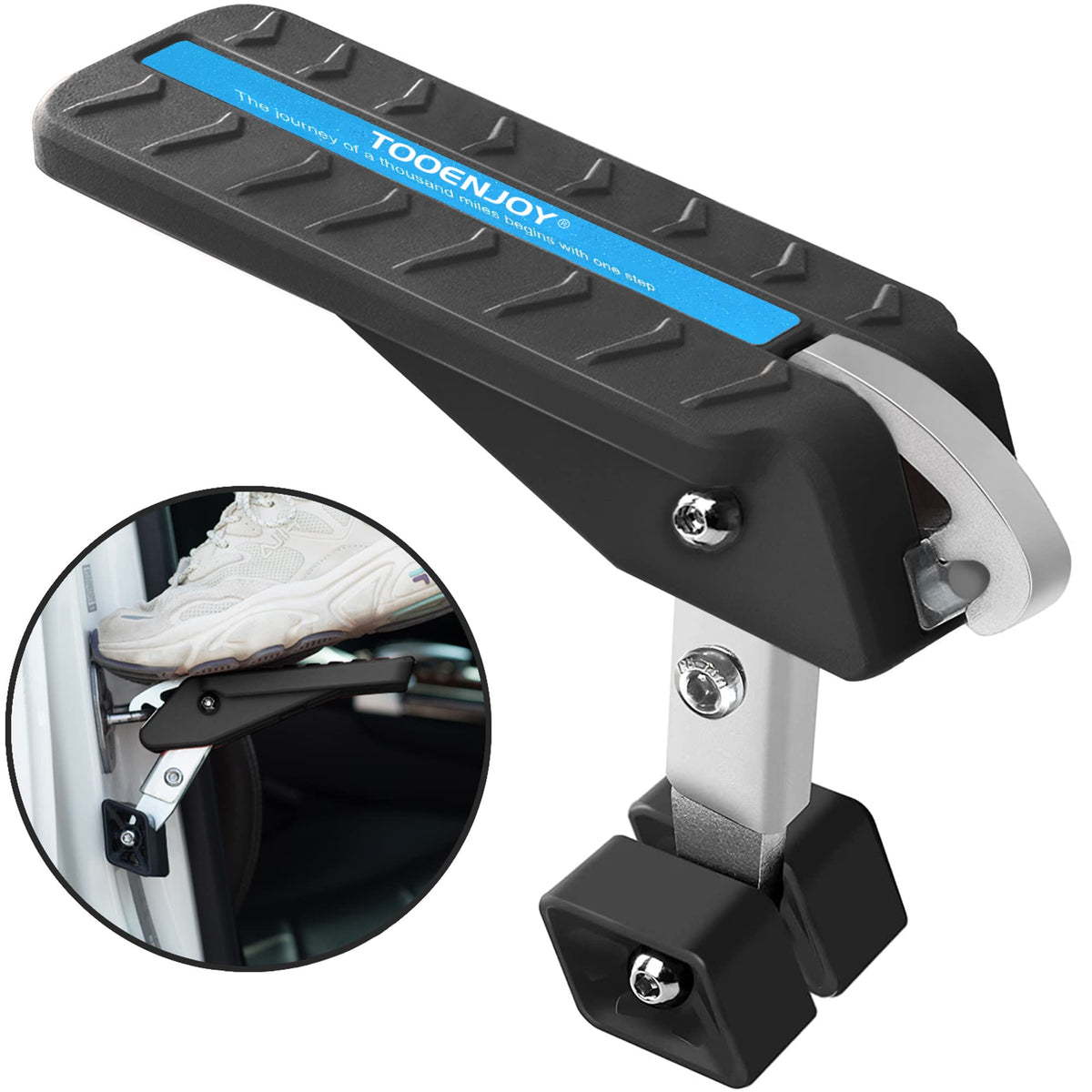 Adjustable Foldable Car Door Latch Step Max Load 400LBS C33273
