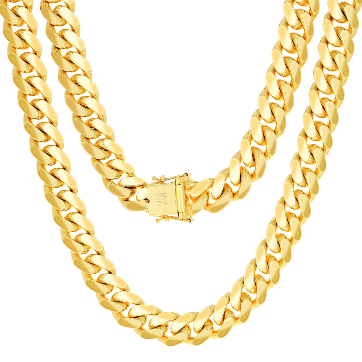 10k Yellow Gold Cuban Link Chain Necklace L3044