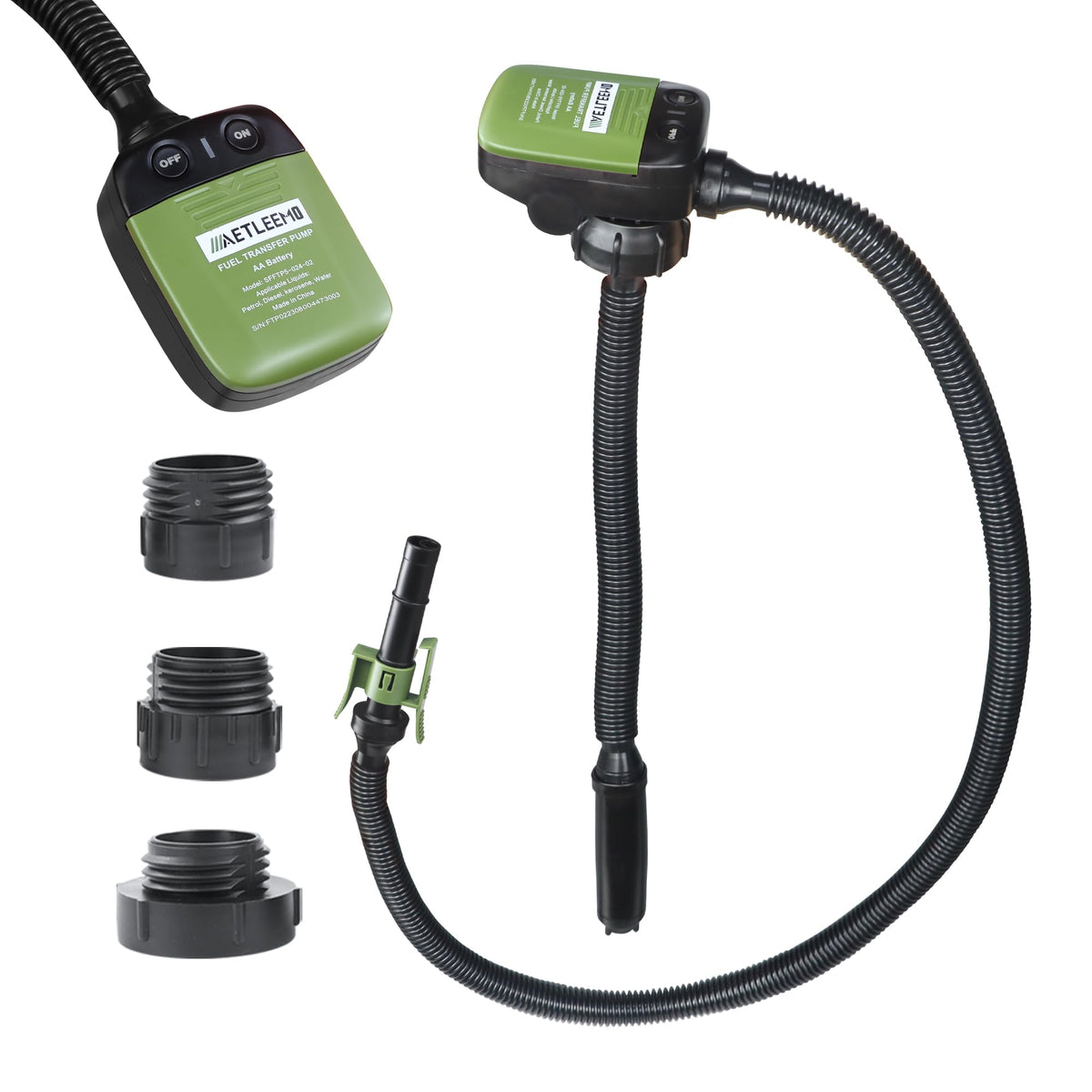 Battery Powered 2.4 GPM Fuel Transfer Pump with Auto Shut Off D434151