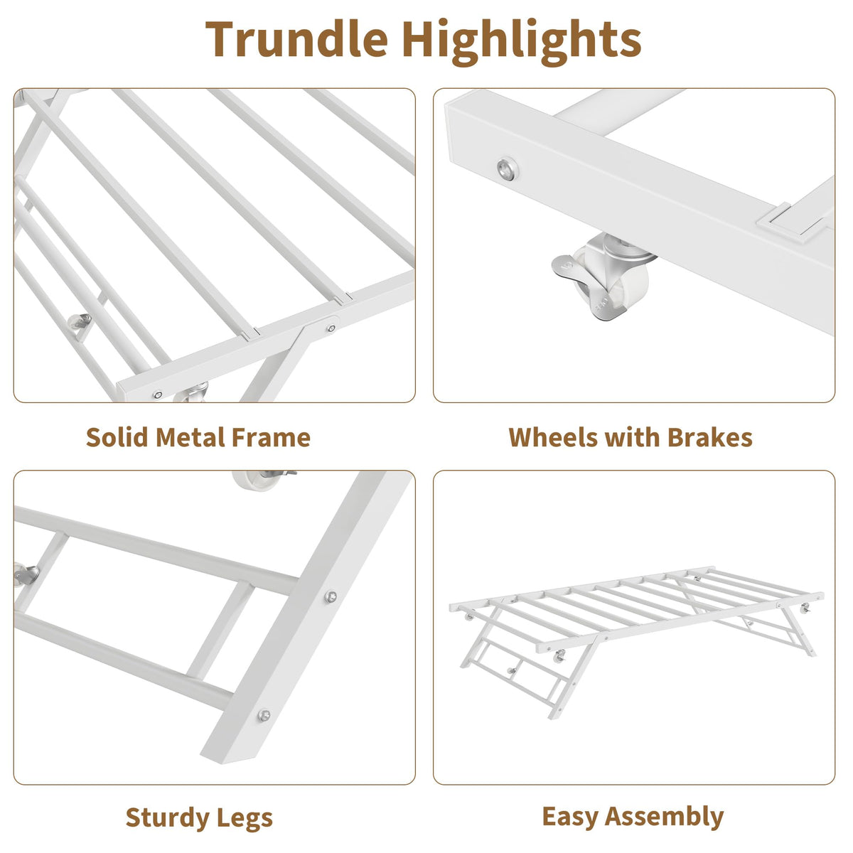 Twin Pop Up Trundle Bed V980