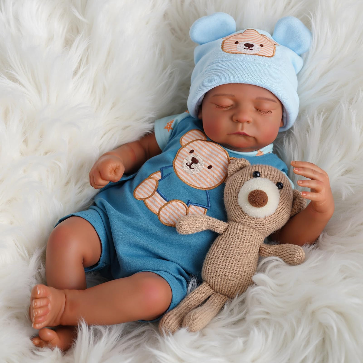 20 Inch Black Reborn Baby Dolls B10907