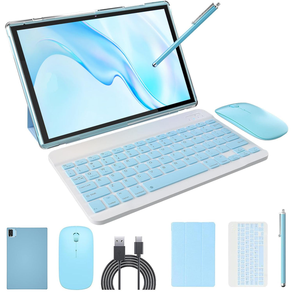 10 inch Android Tablet 2 in 1 with Keyboard Case 8GB+64GB G5833