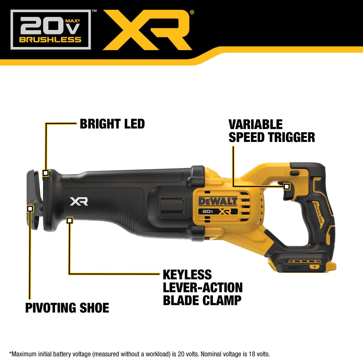 20V MAX Brushless Cordless Reciprocating Saw T214