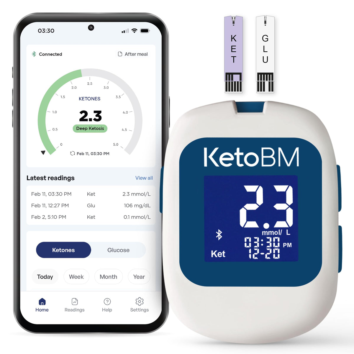 Blood Glucose & Ketone Monitoring System Starter Kit C7320