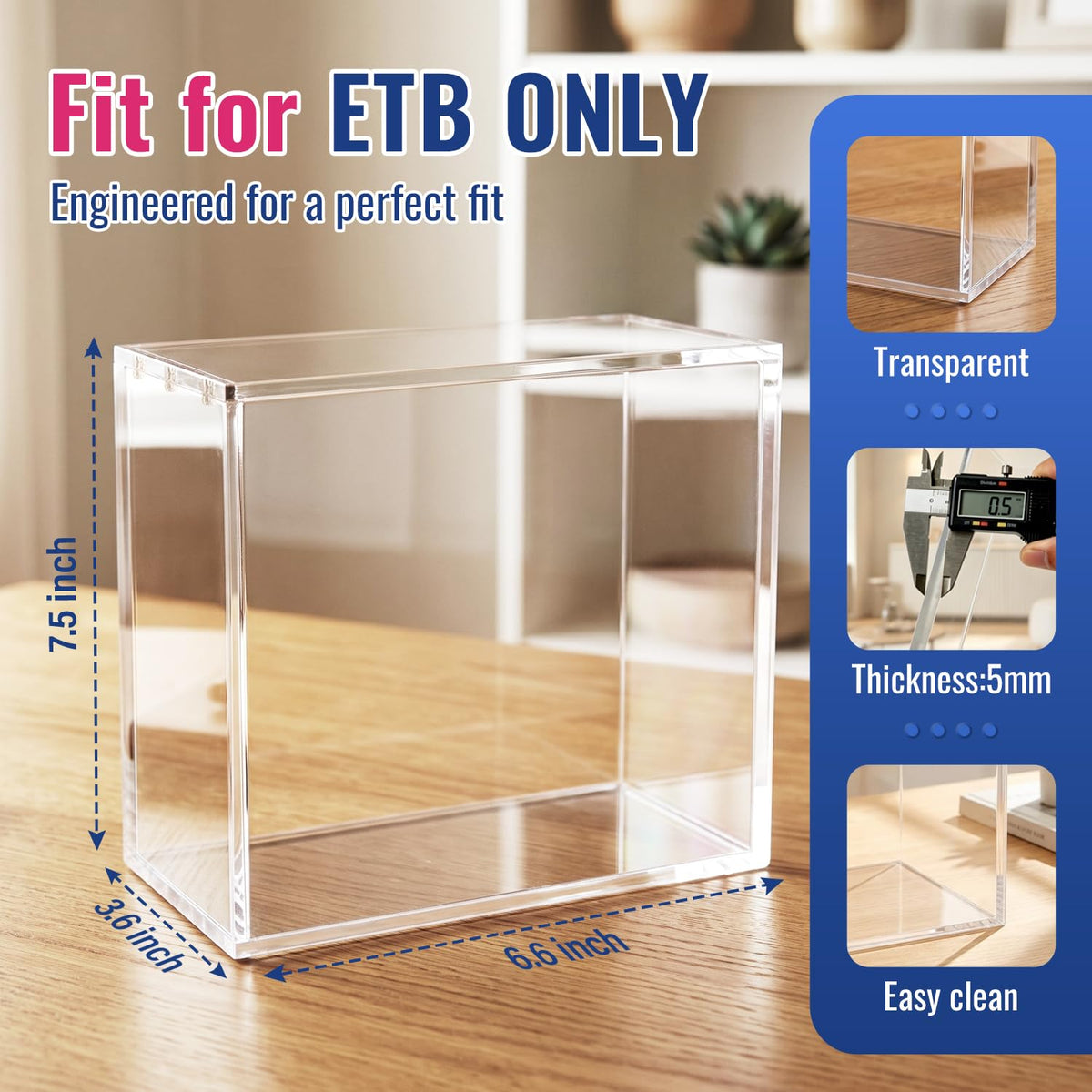 Clear 5mm Acrylic Display Case M486215
