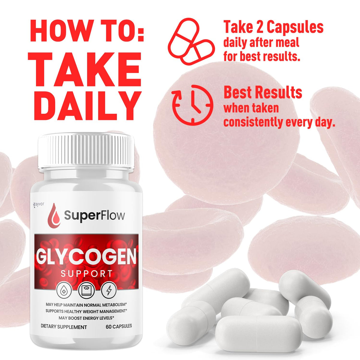 Glycogen Support Supplement Formula 180 Capsules W4555