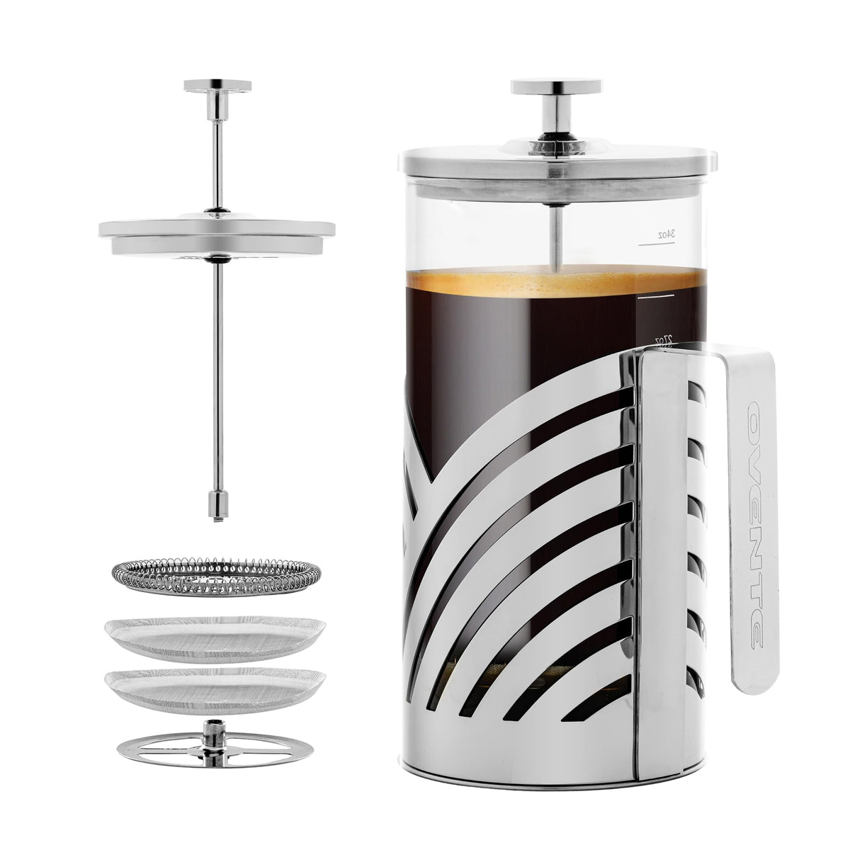 French Press Coffee Maker 34oz with 4 Filters Z4884