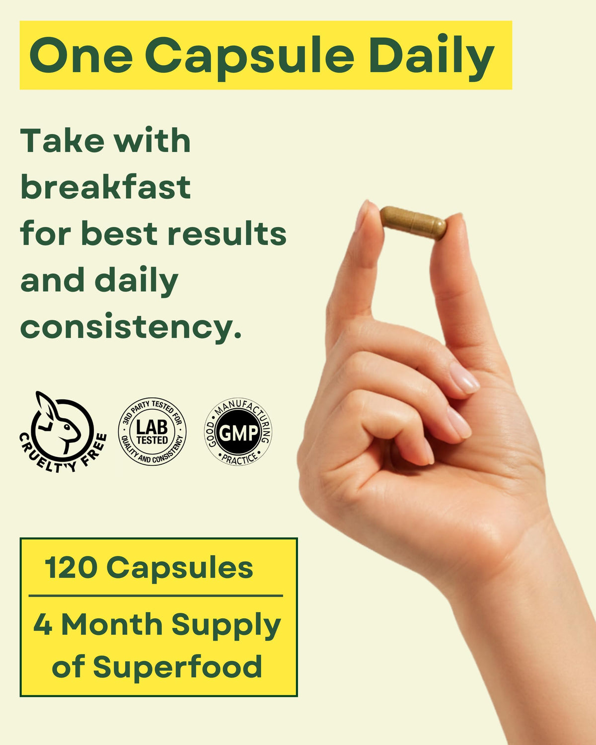 Moringa Capsules 400mg 20:1 Extract 120 Capsules V56656