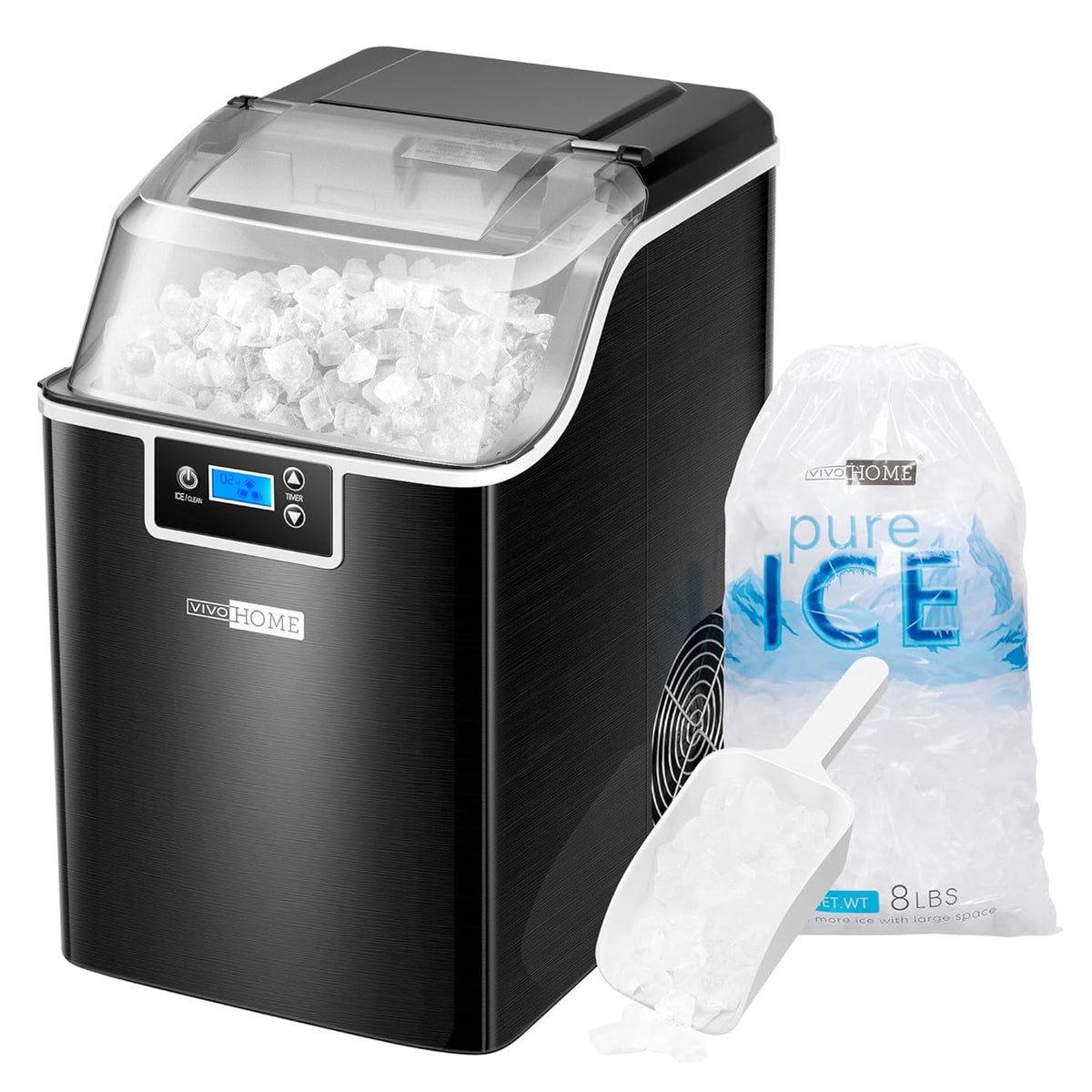 Black Countertop Ice Maker I2394