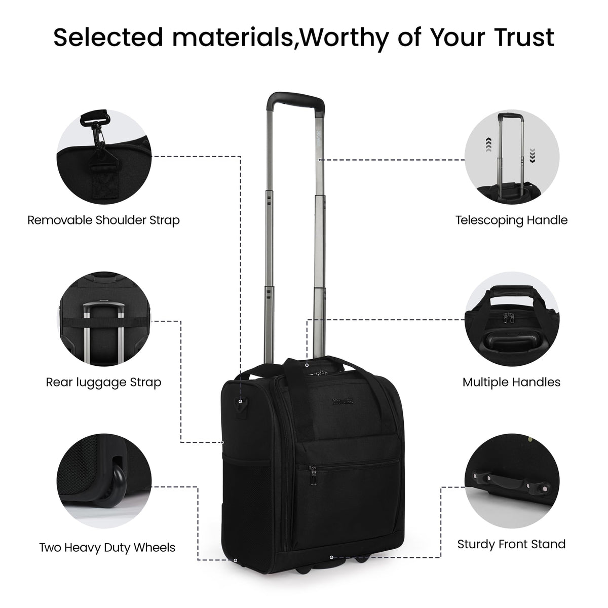 16" Softside Carry-On Luggage V120443